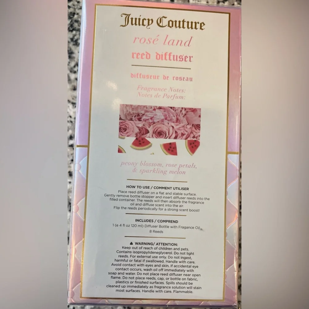 Juicy Couture Reed Diffuser Rose Land